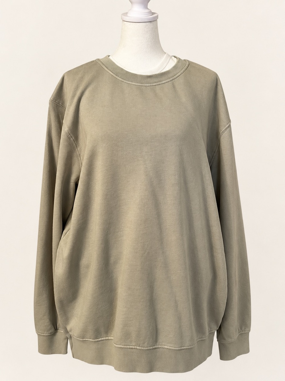 wild fable Olive Green Relaxed Crewneck Sweatshirt